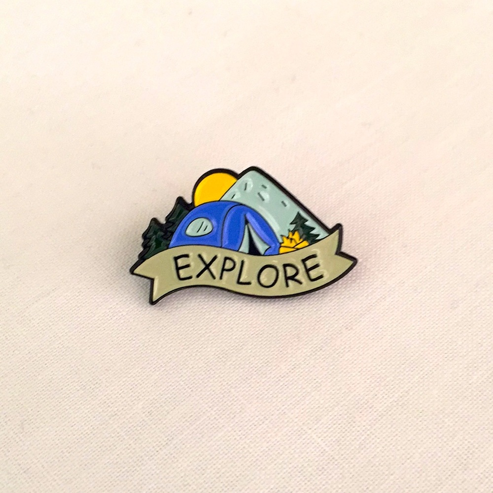 🍏50% OFF/3+...Camping/Adventure/Explore Pin